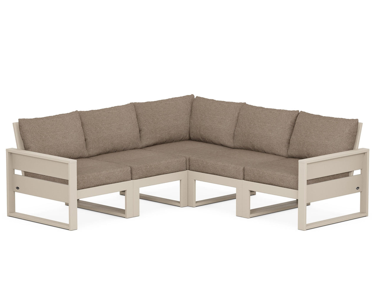 Trex Eastport 5-Piece Sectional - Sand Castle