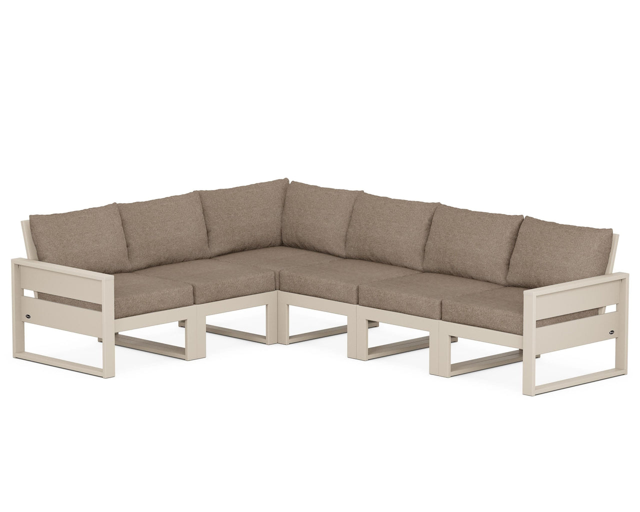 Trex Eastport 6-Piece Sectional - Sand Castle