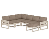 Thumbnail for Trex Eastport 6-Piece Sectional with Ottoman - Sand Castle