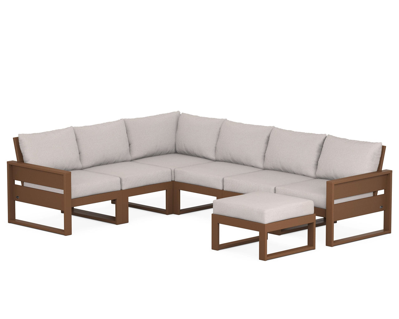 Trex Eastport 6-Piece Sectional with Ottoman