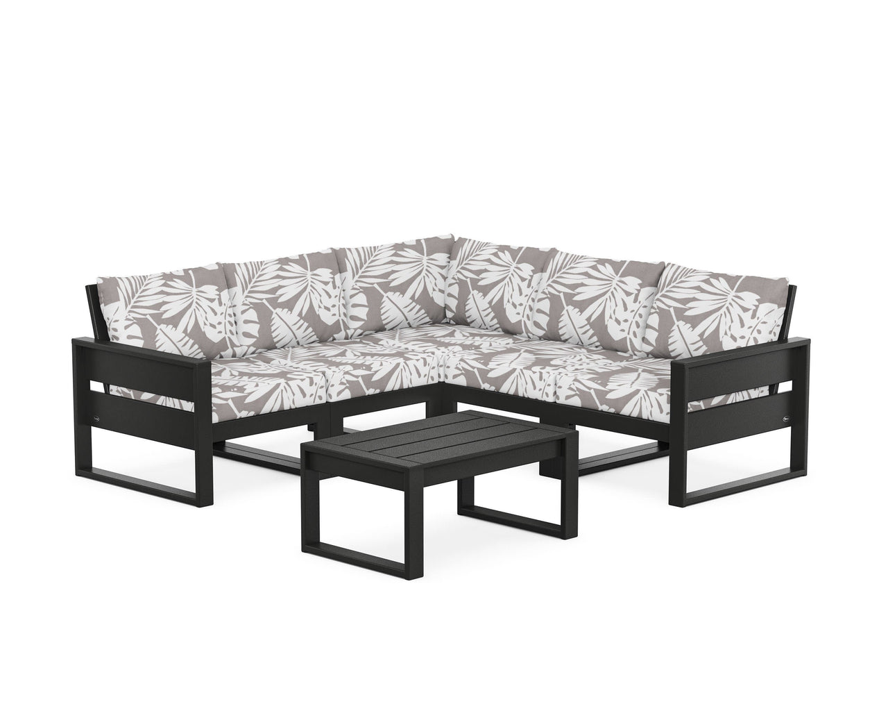 Trex Eastport 6-Piece Deep Seating Sectional + Coffee Table Set