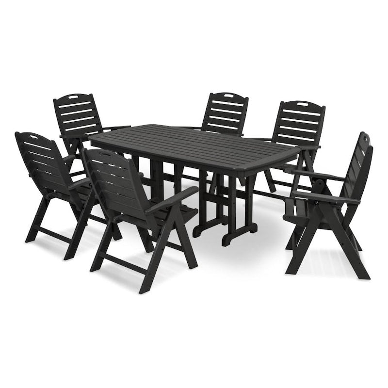 POLYWOOD Nautical 7 Piece Dining Set