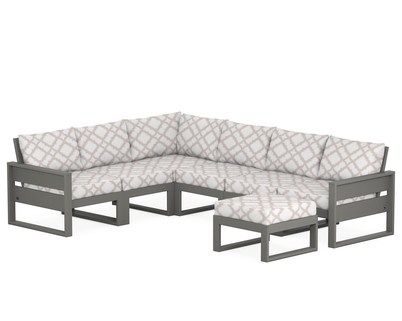 Trex Eastport 6-Piece Sectional with Ottoman
