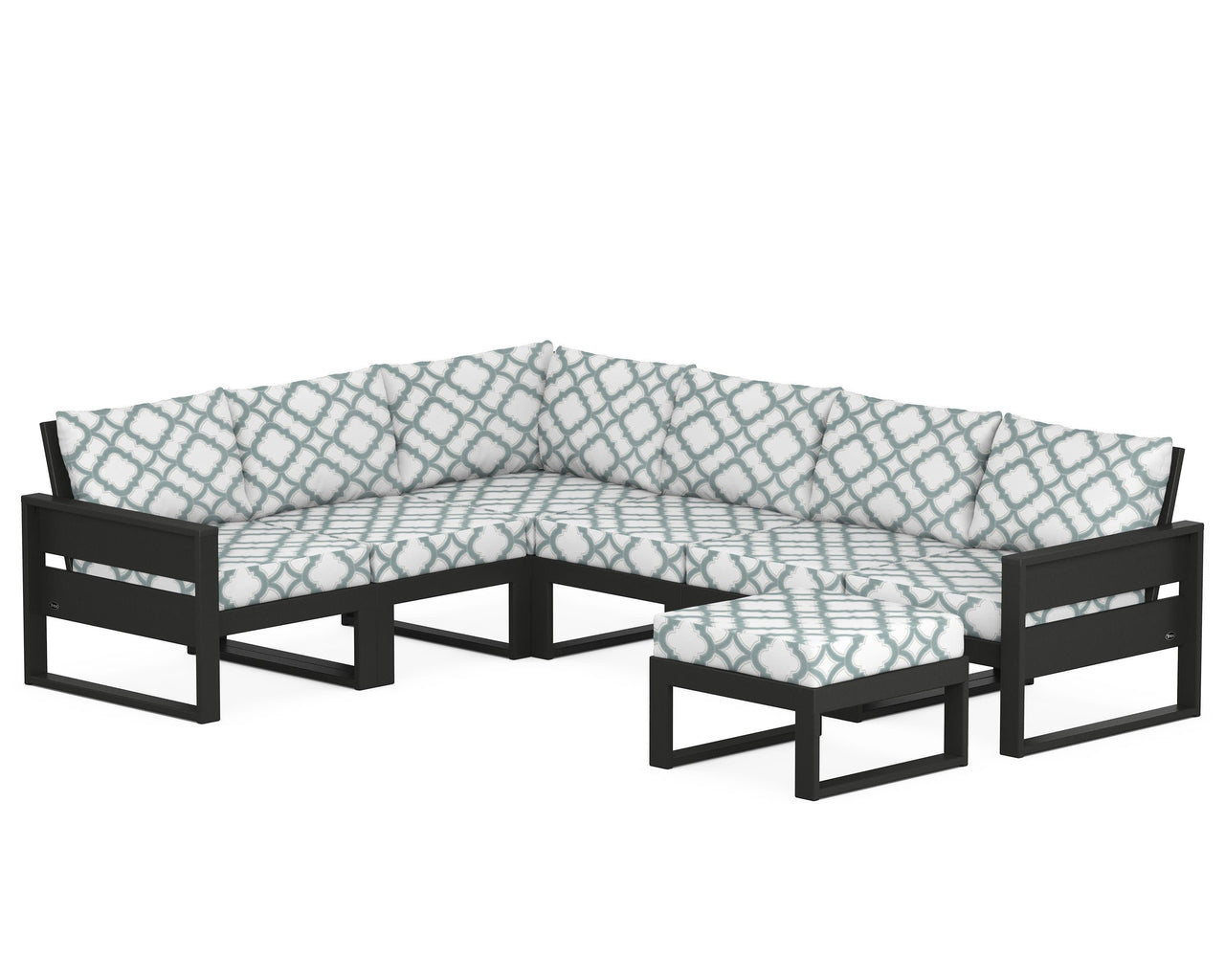 Trex Eastport 6-Piece Sectional with Ottoman