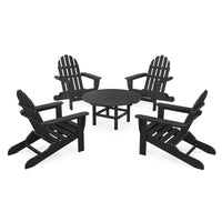 Thumbnail for POLYWOOD Classic Folding Adirondack 5 Piece Conversation Group