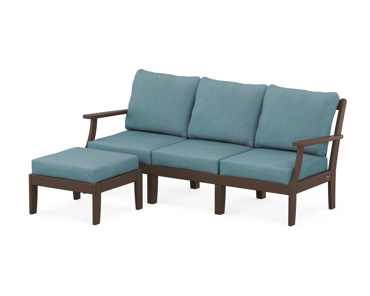 Trex Yacht Club Modular 4-Piece Deep Seating Set with Ottoman