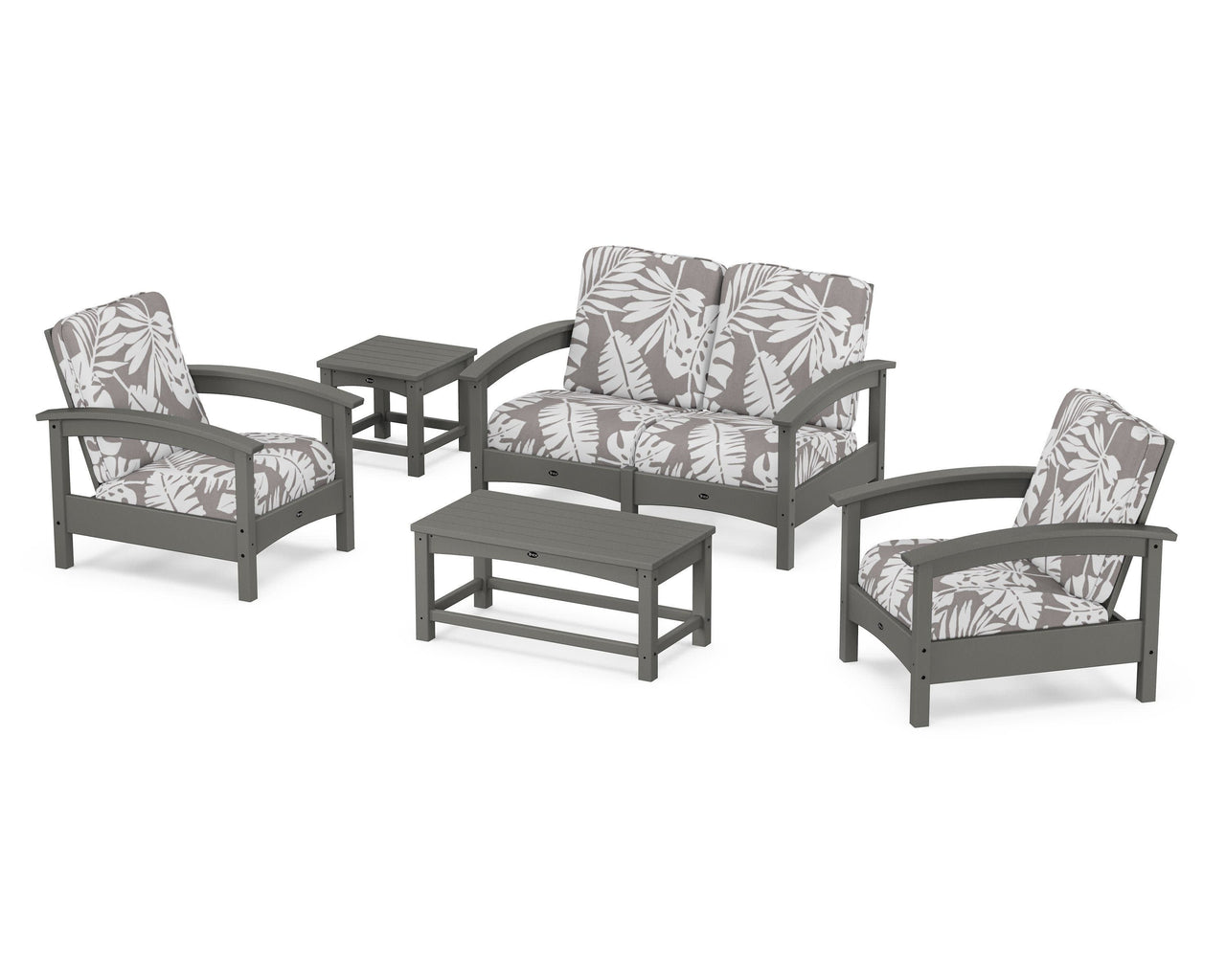 Trex Rockport Club 6-Piece Deep Seating Conversation Set