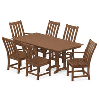 Thumbnail for POLYWOOD  Vineyard 7 Piece Farmhouse Dining Set