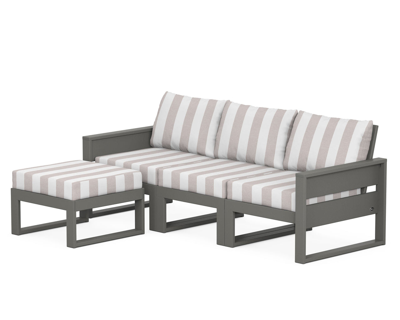 Trex Eastport 4- Piece Sectional with Ottoman