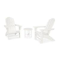 Thumbnail for Polywood Vineyard 3 Piece Curveback Adirondack Set