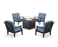 Thumbnail for Trex Yacht Club 5-Piece Deep Seating Set with Fire Pit Table