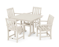 Thumbnail for Trex Cape Cod 5-Piece Farmhouse Dining Set with Trestle Legs - Sand Castle