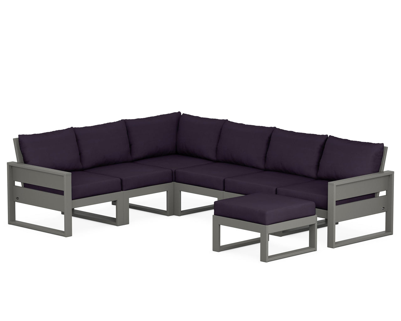 Trex Eastport 6-Piece Sectional with Ottoman