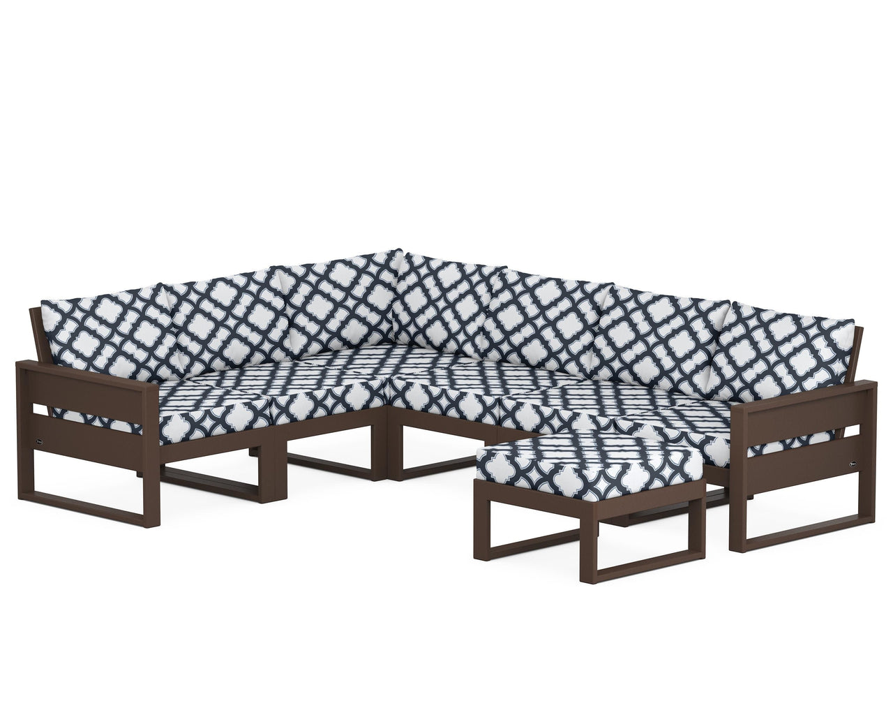 Trex Eastport 6-Piece Sectional with Ottoman