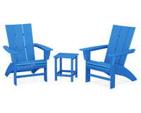 Thumbnail for POLYWOOD Modern 3-Piece Curveback Adirondack Set with Long Island 18