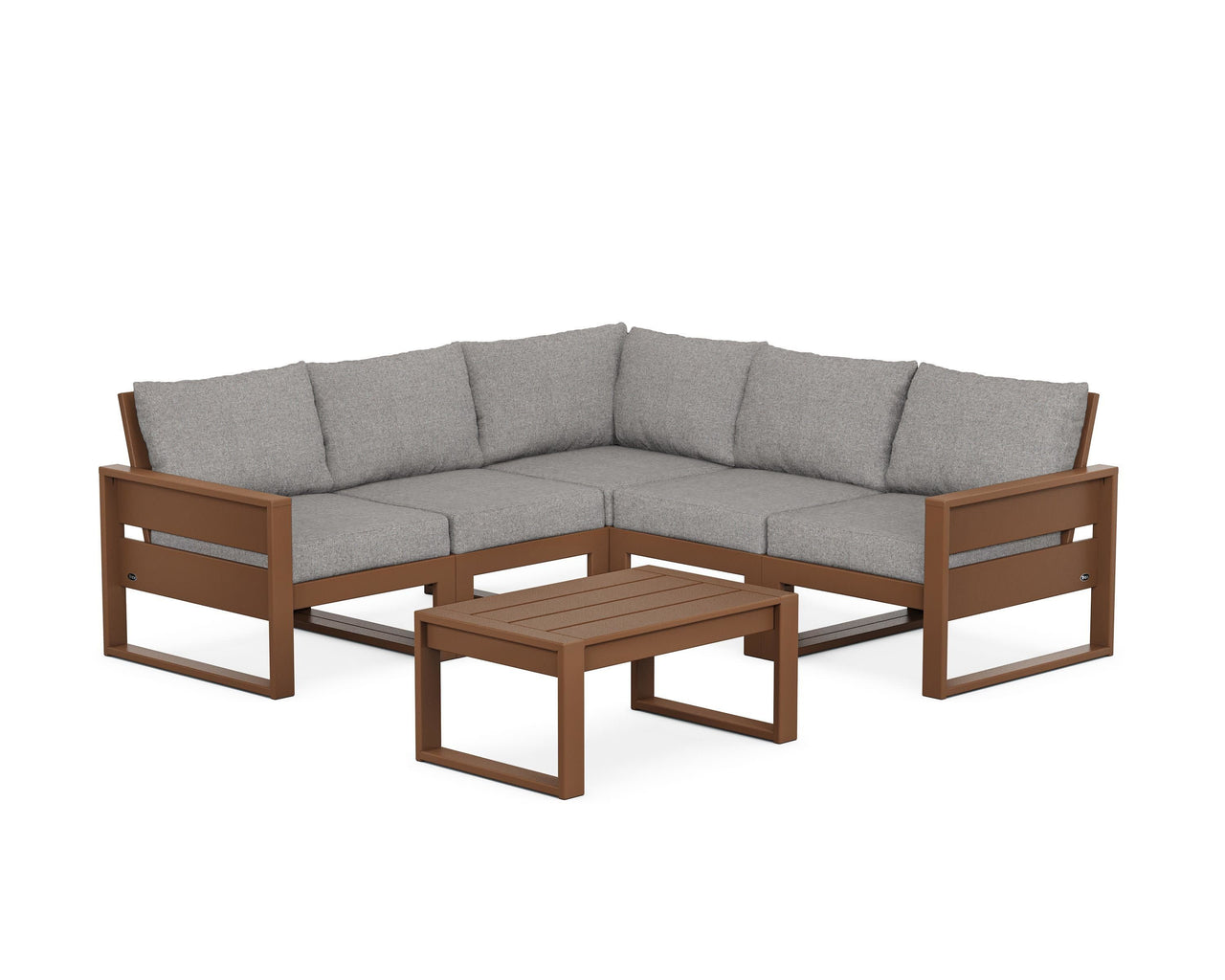 Trex Eastport 6-Piece Deep Seating Sectional + Coffee Table Set