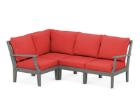 Thumbnail for Trex Yacht Club Modular 4-Piece Deep Seating Set