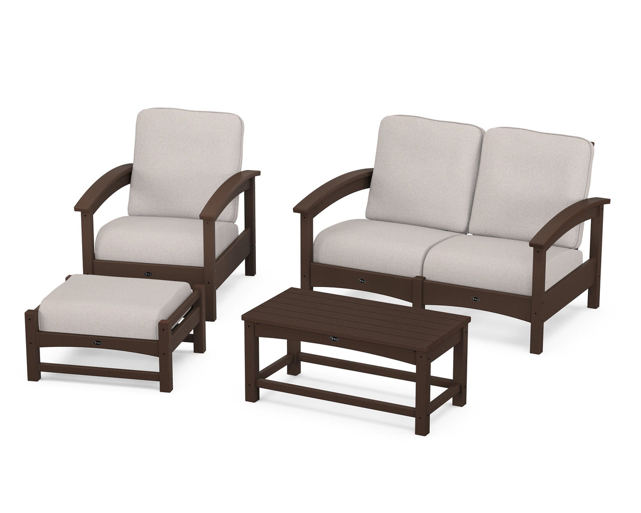 Trex Rockport 4-Piece Deep Seating Conversation Group