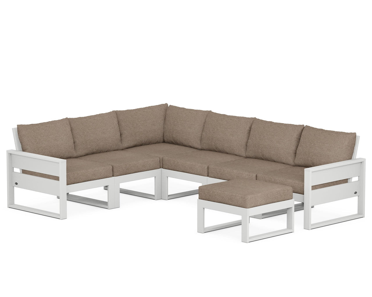 Trex Eastport 6-Piece Sectional with Ottoman