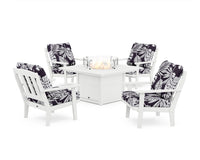 Thumbnail for Trex Cape Cod 5-Piece Deep Seating Set with Fire Pit Table