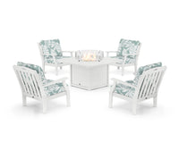 Thumbnail for Trex Yacht Club 5-Piece Deep Seating Set with Fire Pit Table