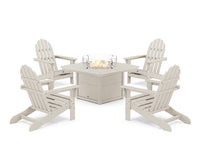 Thumbnail for Trex Cape Cod Adirondack 5-Piece Set with Yacht Club Fire Pit Table