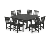 Thumbnail for Trex Cape Cod Side Chair 9-Piece Square Farmhouse Dining Set with Trestle Legs