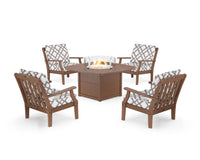 Thumbnail for Trex Yacht Club 5-Piece Deep Seating Set with Fire Pit Table
