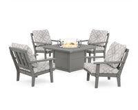 Thumbnail for Trex Cape Cod 5-Piece Deep Seating Set with Fire Pit Table