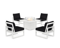 Thumbnail for Trex Eastport Modular 5-Piece Deep Seating Set with Square Fire Pit Table