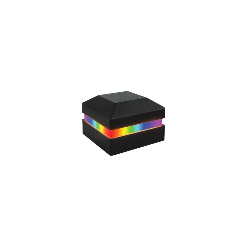 Tru-Scapes® 2.5” Aluminum Color Changing LED Deck & Fence Post Cap Light-TS-C125C