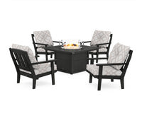 Thumbnail for Trex Cape Cod 5-Piece Deep Seating Set with Fire Pit Table
