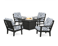 Thumbnail for Trex Cape Cod 5-Piece Deep Seating Set with Fire Pit Table