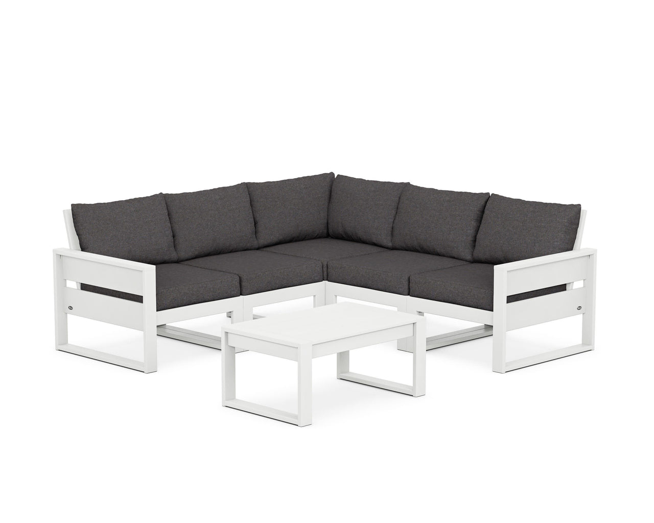 Trex Eastport 6-Piece Deep Seating Sectional + Coffee Table Set