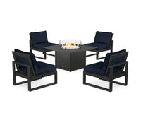 Thumbnail for Trex Eastport Modular 5-Piece Deep Seating Set with Square Fire Pit Table