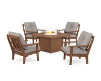 Thumbnail for Trex Cape Cod 5-Piece Deep Seating Set with Fire Pit Table