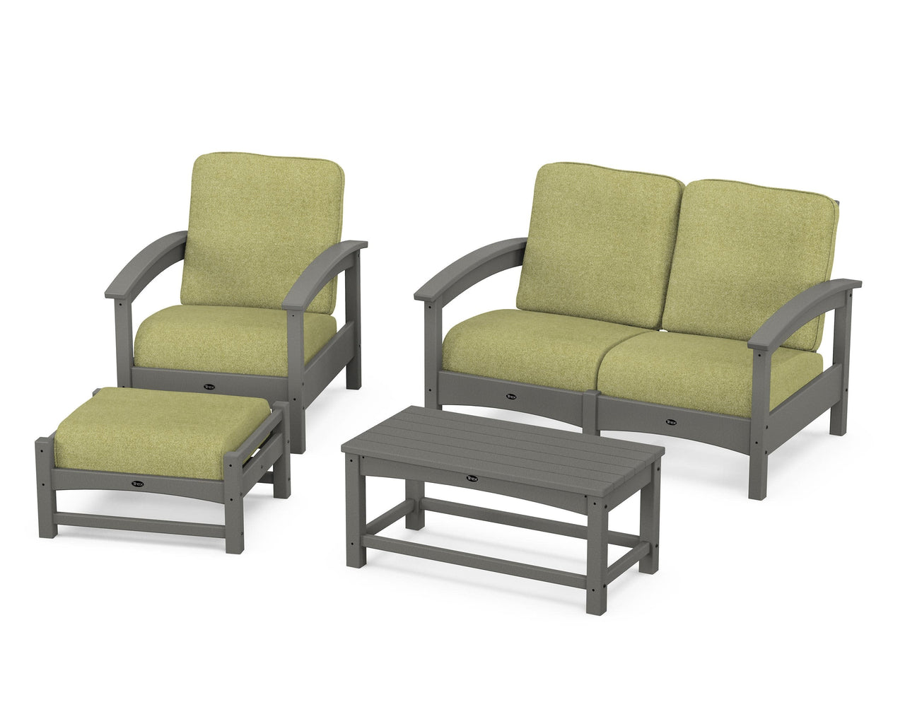 Trex Rockport 4-Piece Deep Seating Conversation Group