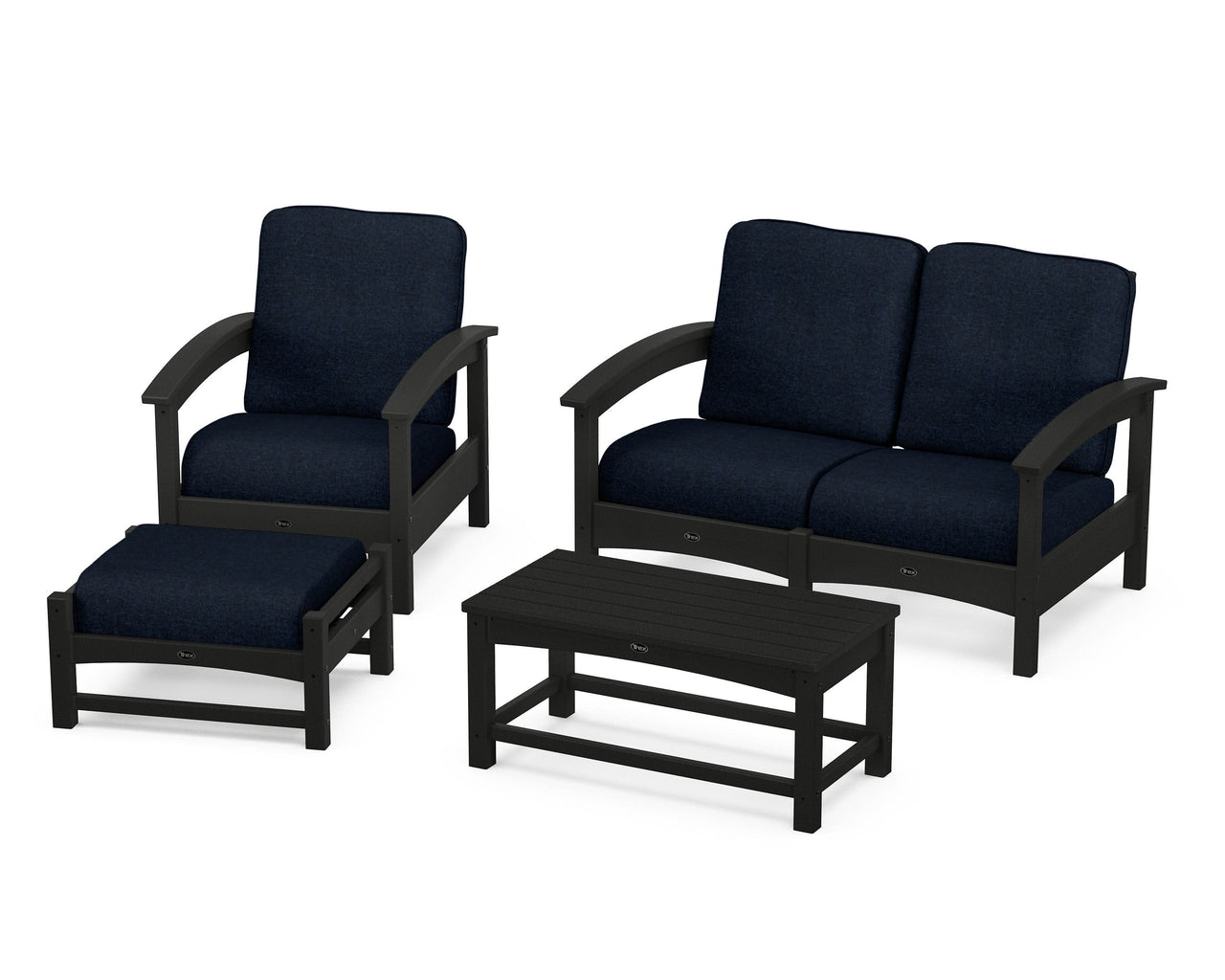 Trex Rockport 4-Piece Deep Seating Conversation Group