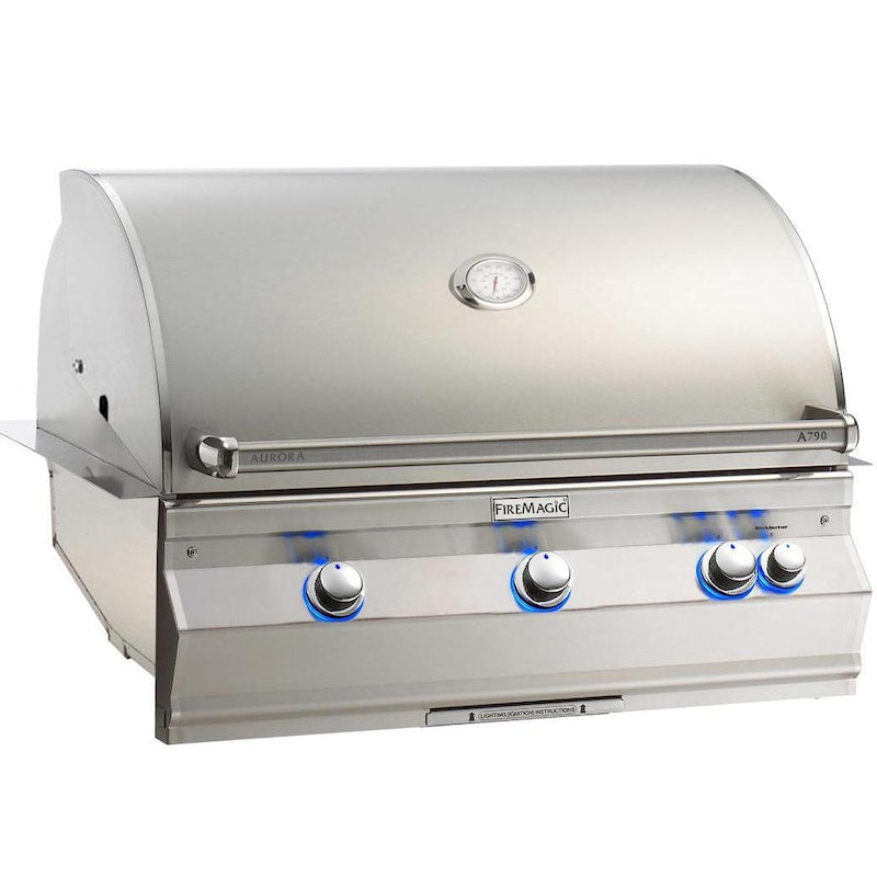 Fire Magic Aurora A790I 36-Inch Built-In Gas Grill With One Infrared Burner And Analog Thermometer