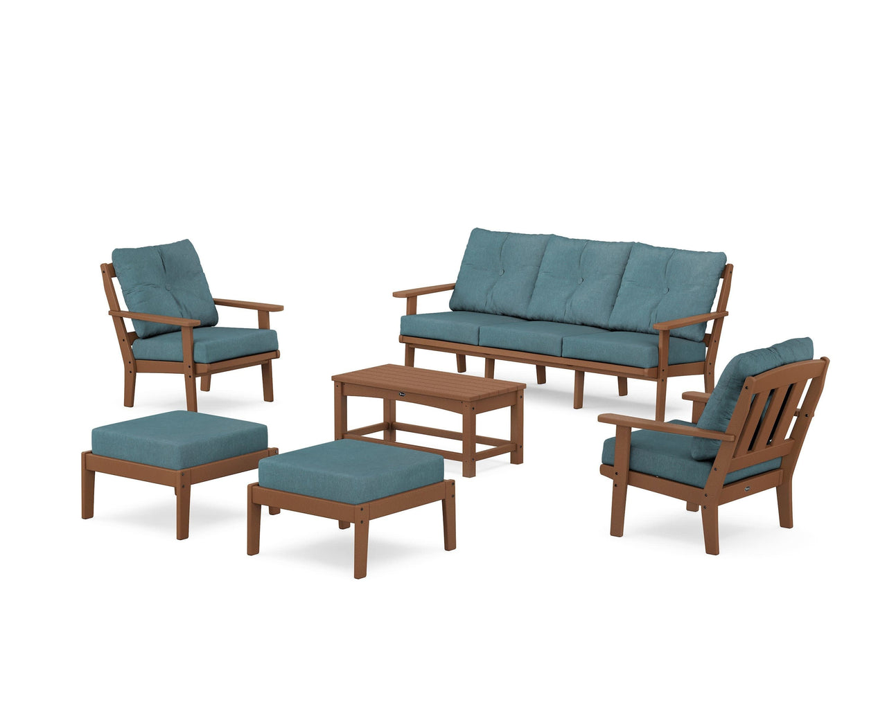Trex Cape Cod 6-Piece Lounge Sofa Set