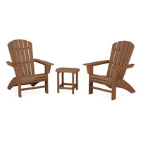 Thumbnail for POLYWOOD Nautical 3 Piece Curveback Adirondack Set
