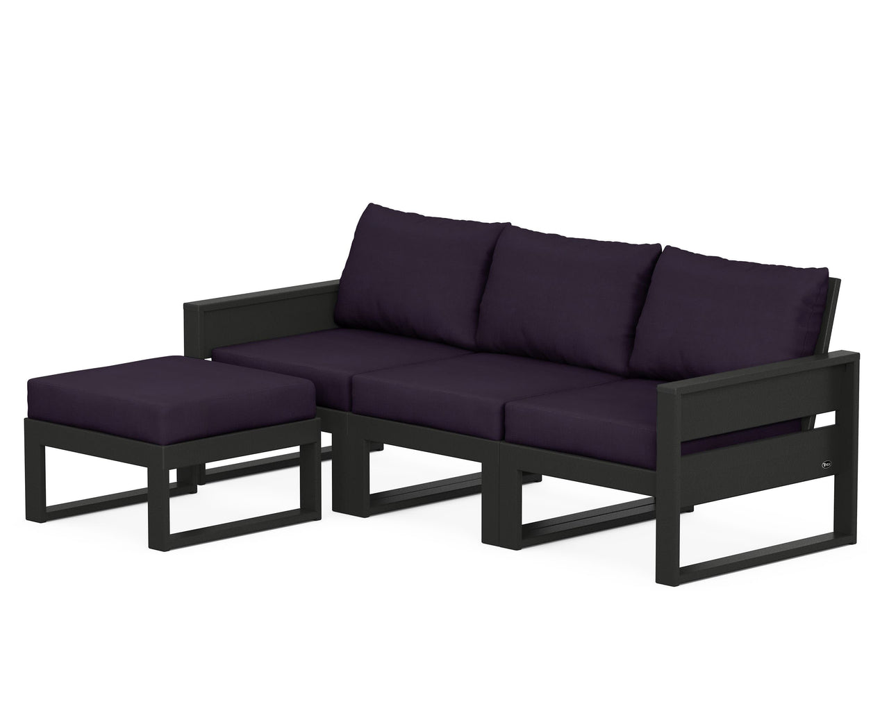 Trex Eastport 4- Piece Sectional with Ottoman