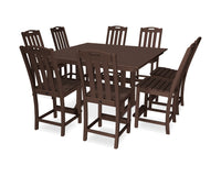 Thumbnail for Trex Yacht Club 9-Piece Farmhouse Trestle Side Chair Counter Set