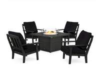 Thumbnail for Trex Cape Cod 5-Piece Deep Seating Set with Fire Pit Table