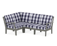 Thumbnail for Trex Yacht Club Modular 4-Piece Deep Seating Set