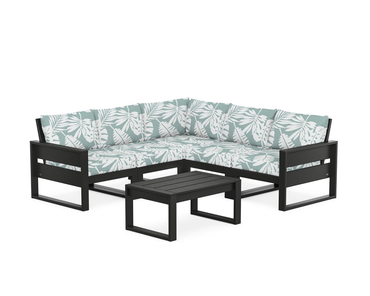 Trex Eastport 6-Piece Deep Seating Sectional + Coffee Table Set