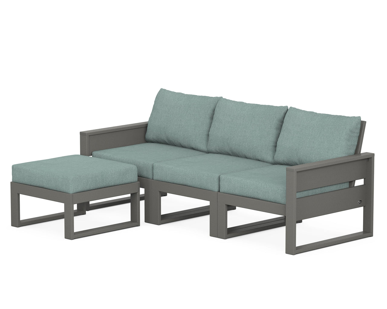 Trex Eastport 4- Piece Sectional with Ottoman