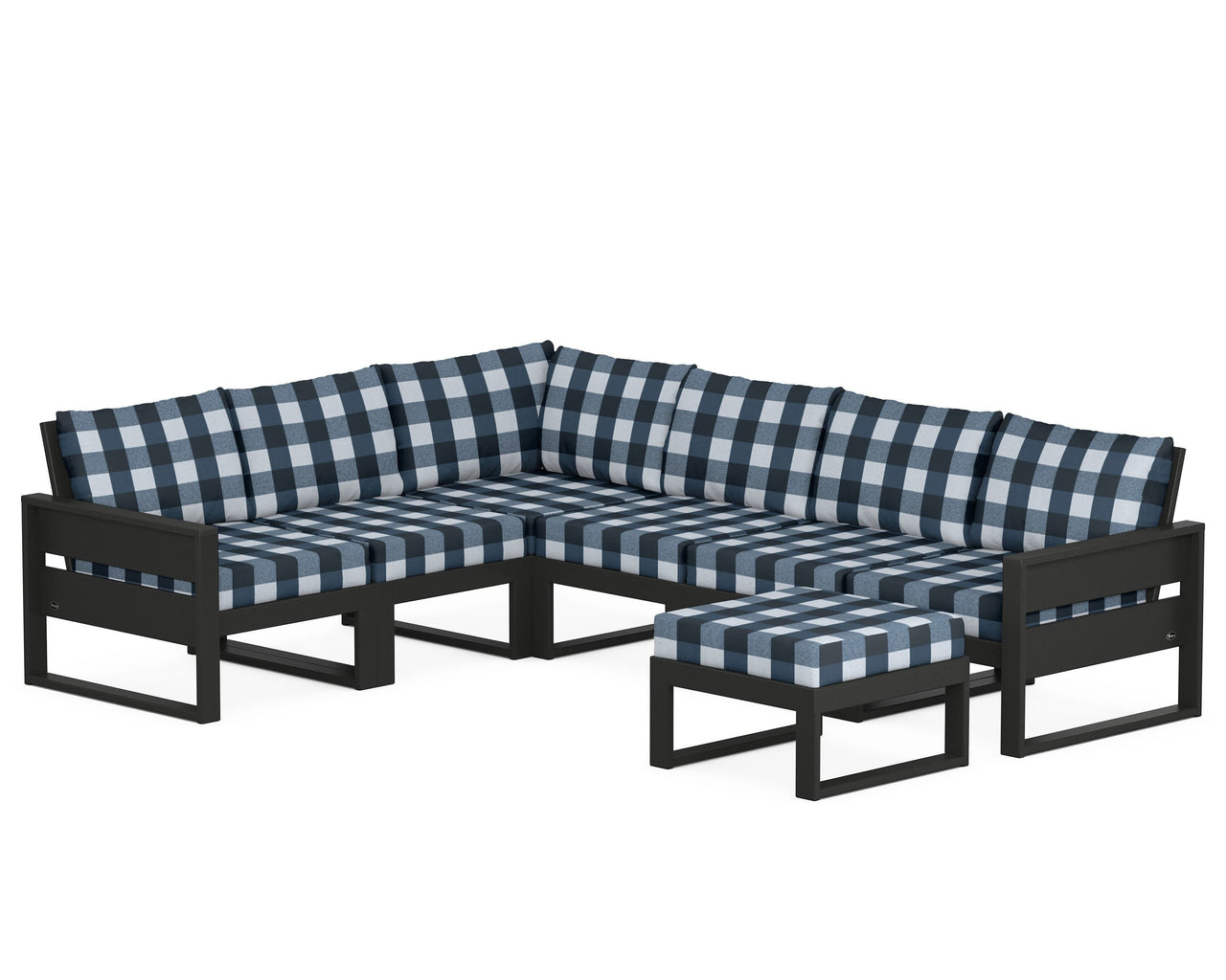 Trex Eastport 6-Piece Sectional with Ottoman