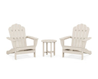 Thumbnail for Trex 3-Piece Monterey Bay Oversized Adirondack Set - Sand Castle