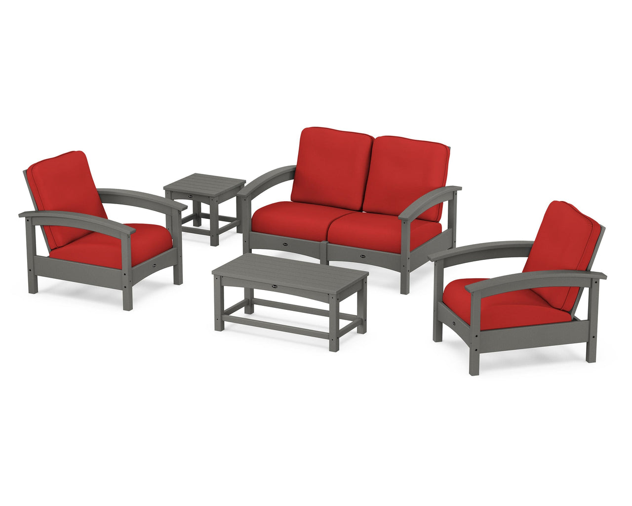 Trex Rockport Club 6-Piece Deep Seating Conversation Set